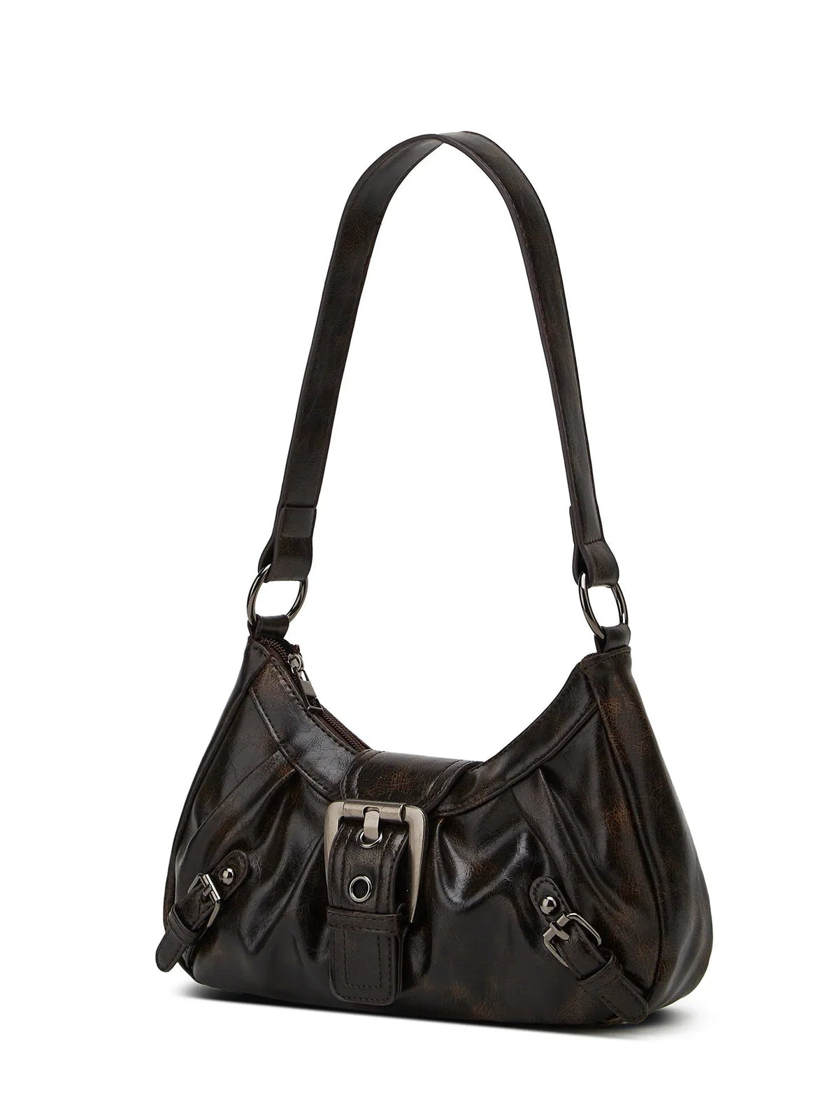 Kleine Handtas Dames | Vintage Look | Kunstleer | Gesp-Boutique Moda