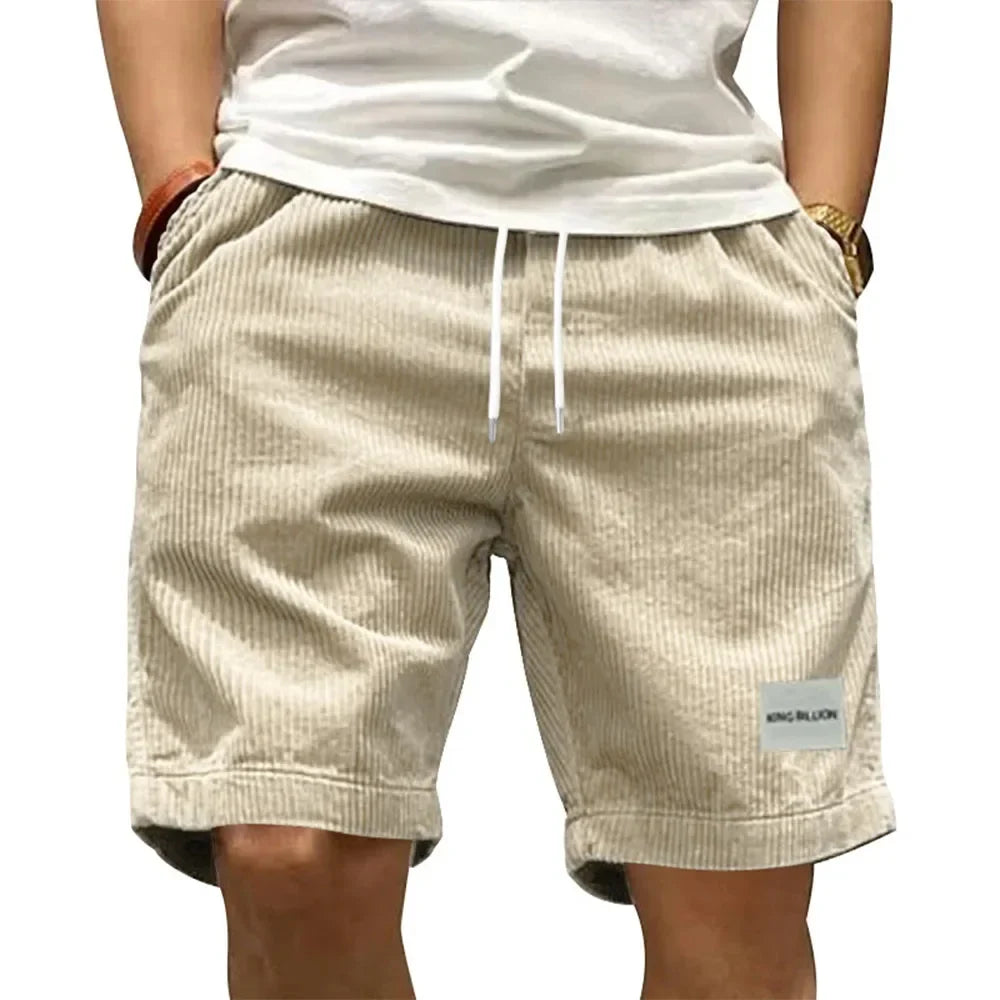 Ribfluweel Short Heren | Elastische Taille | Opgerolde Zoom | Casual-Boutique Moda