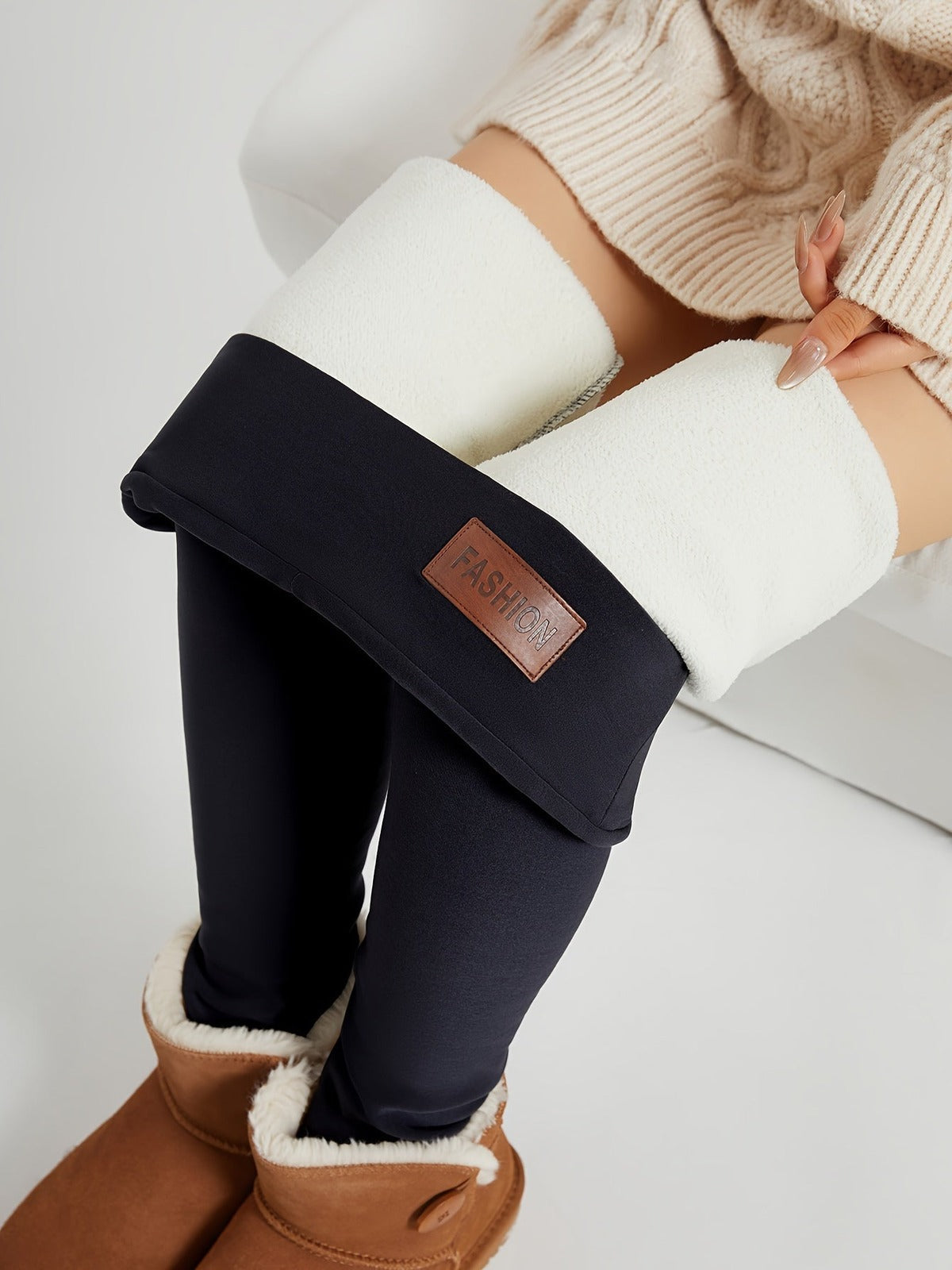 Thermo legging in zwart