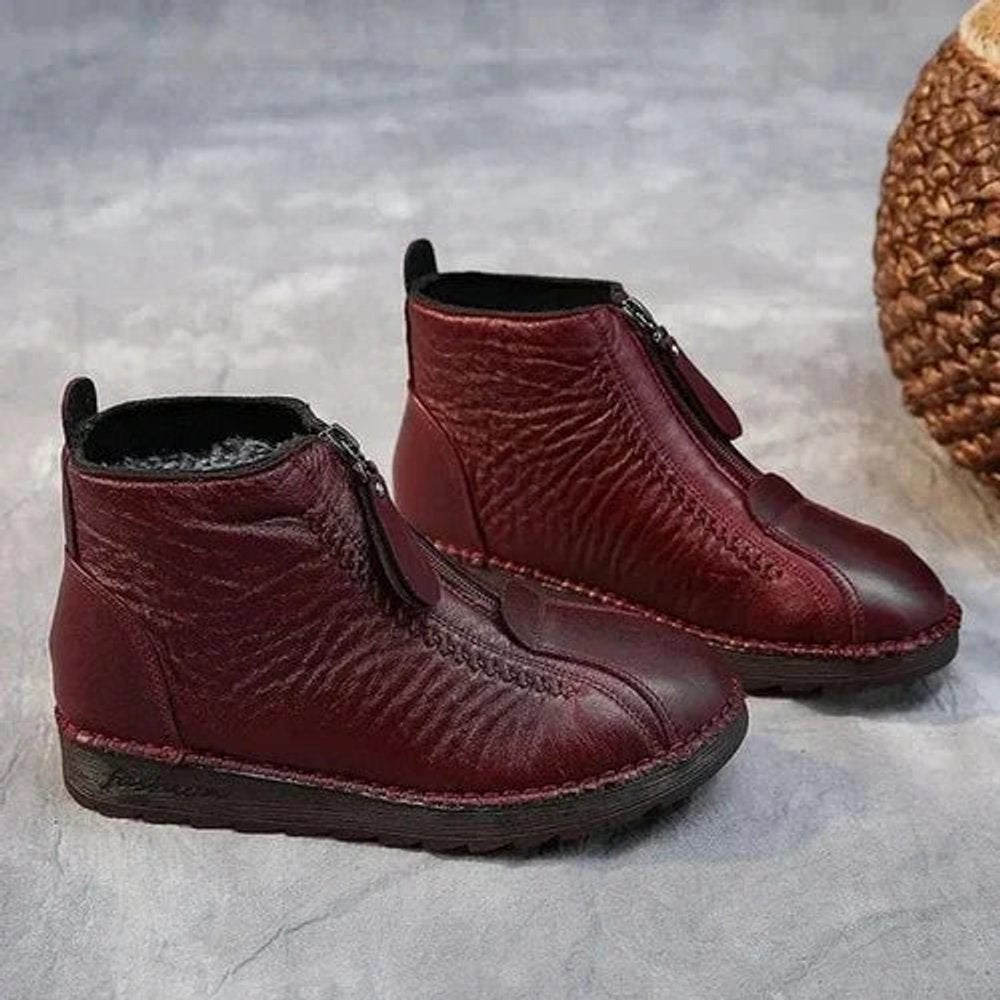 Winterlaarzen Dames | Gevoerd | Rits | Antislipzool-Boutique Moda