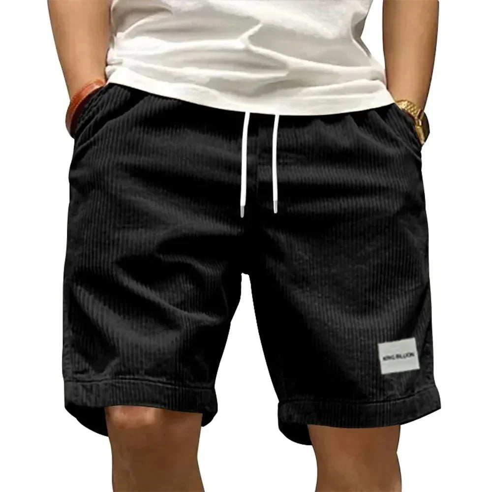 Ribfluweel Short Heren | Elastische Taille | Opgerolde Zoom | Casual-Boutique Moda
