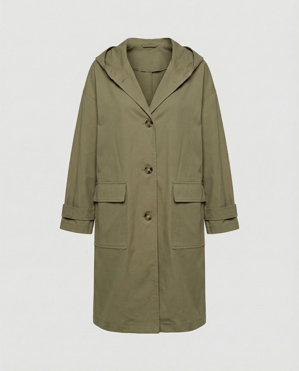 Lange Jas Dames | Waterafstotend | Winddicht | Capuchon-Boutique Moda
