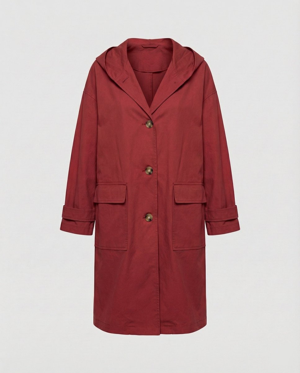 Lange Jas Dames | Waterafstotend | Winddicht | Capuchon-Boutique Moda