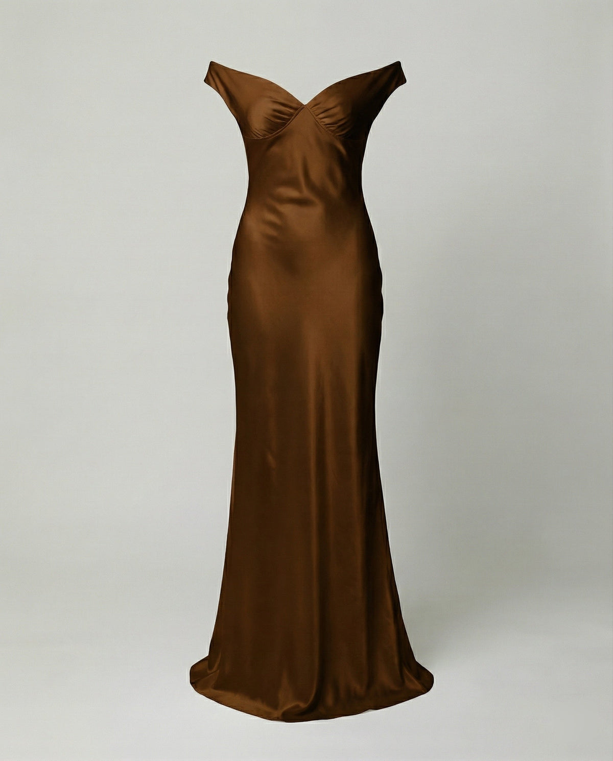 Galajurk Dames | Satijn | Off Shoulder | Open Rug-Boutique Moda