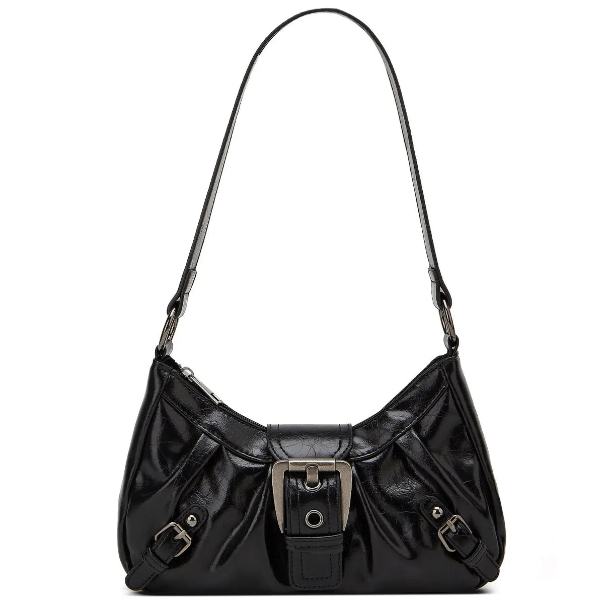 Kleine Handtas Dames | Vintage Look | Kunstleer | Gesp-Boutique Moda