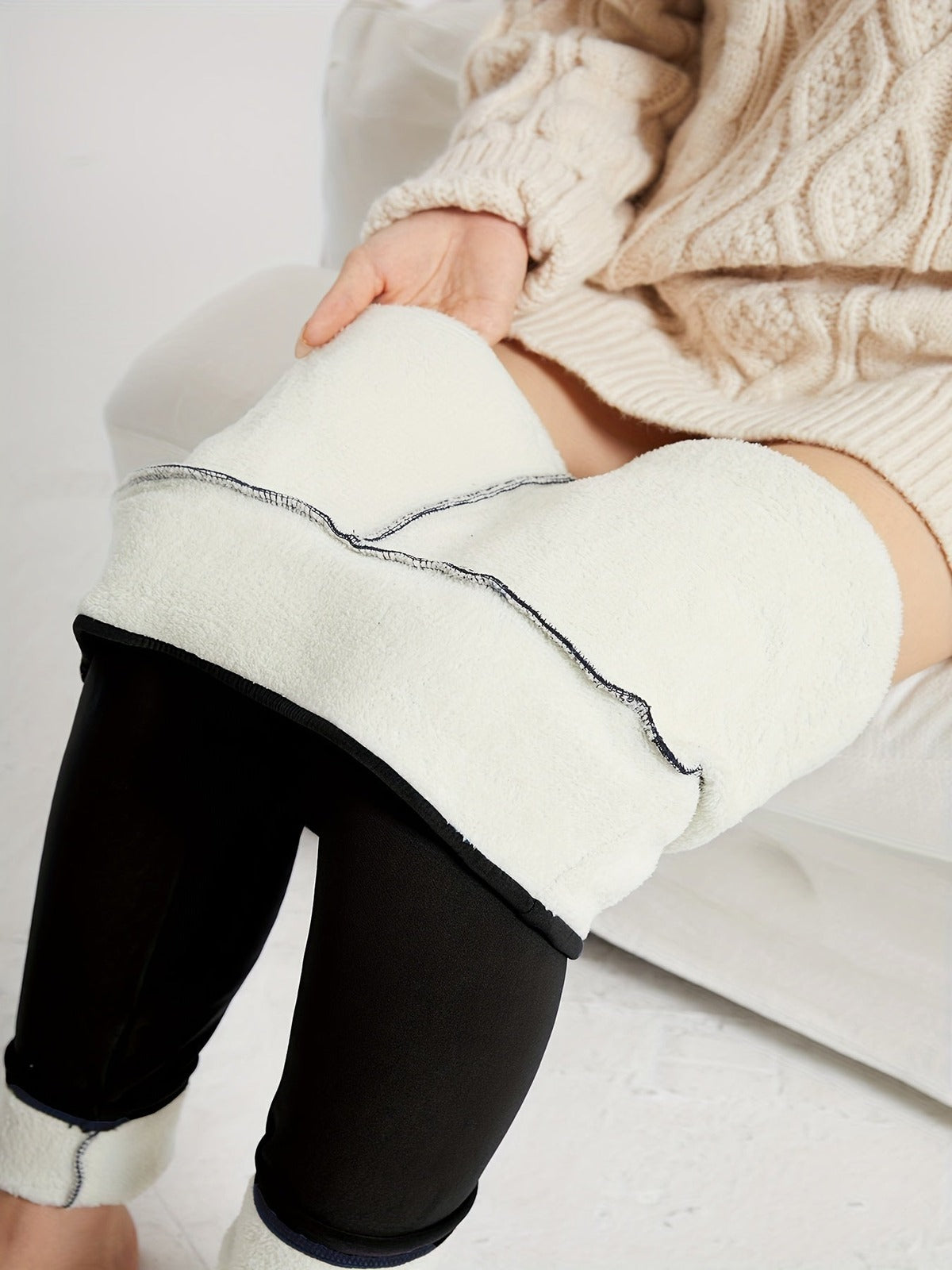 Thermo legging in zwart