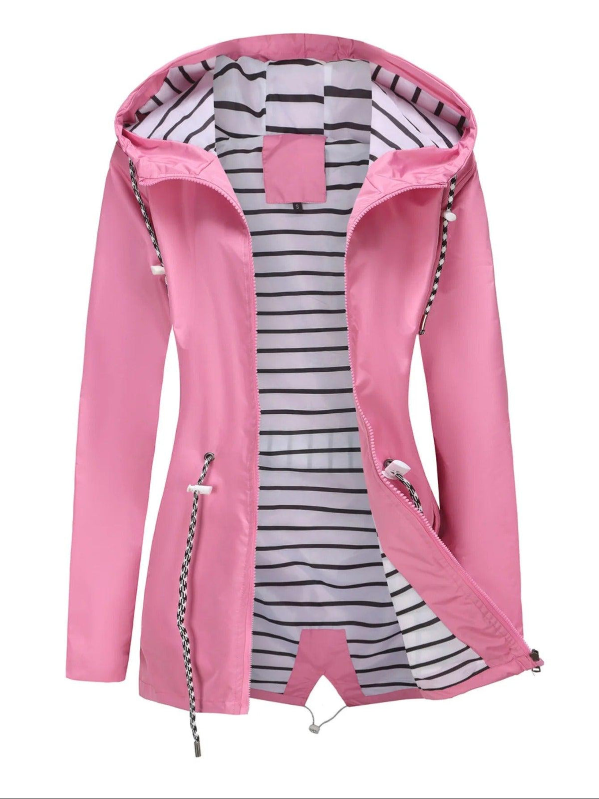 Parka Dames | Waterdicht | Capuchon | Gestreepte Voering-Boutique Moda
