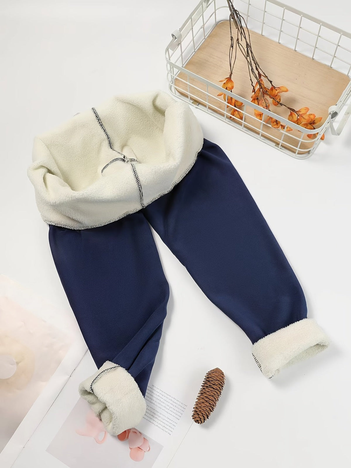 Thermo legging in marineblauw