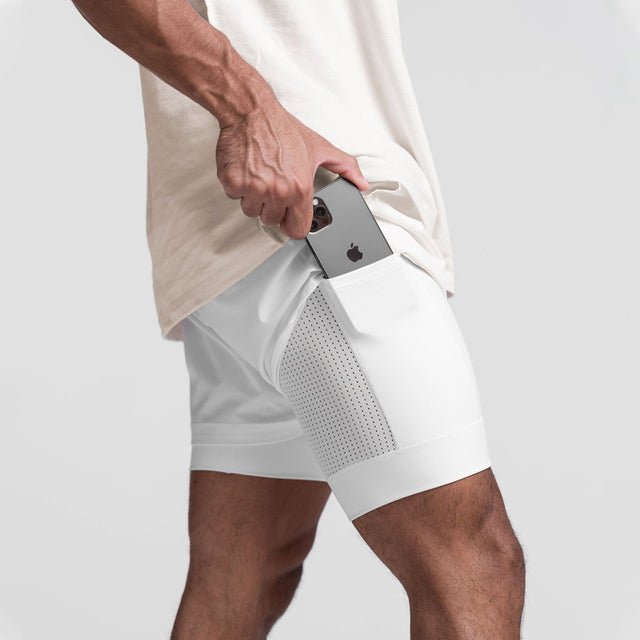 2-in-1-short – Sneldrogende sport- en hardloopshort voor heren-Boutique Moda
