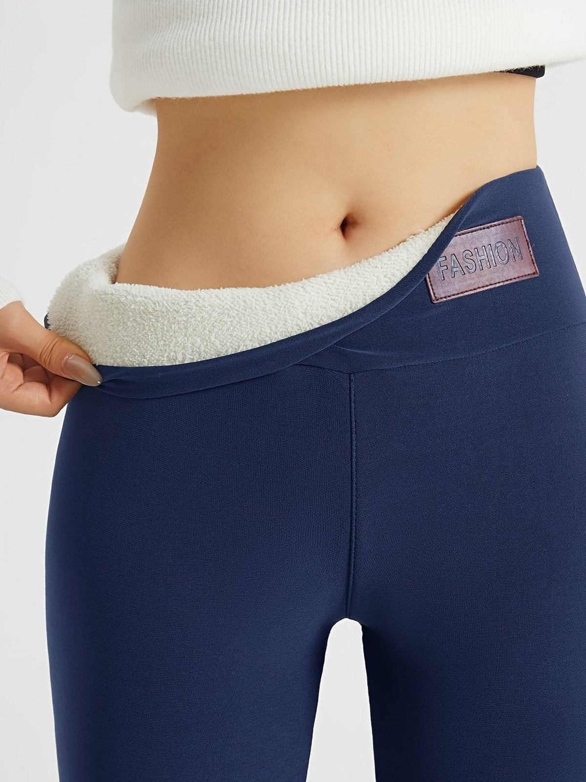 Thermo legging in marineblauw