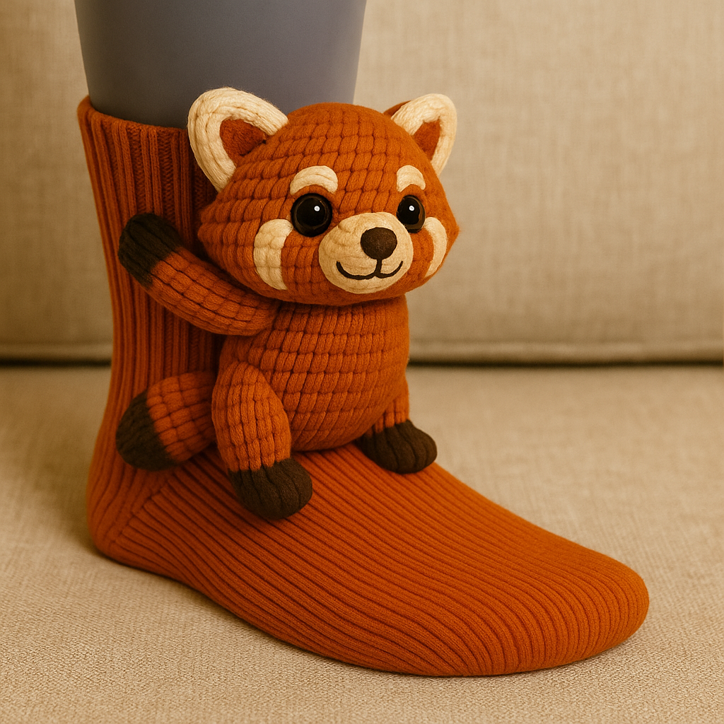 3D dierensokken | pluche huissokken | antislipzool-Boutique Moda