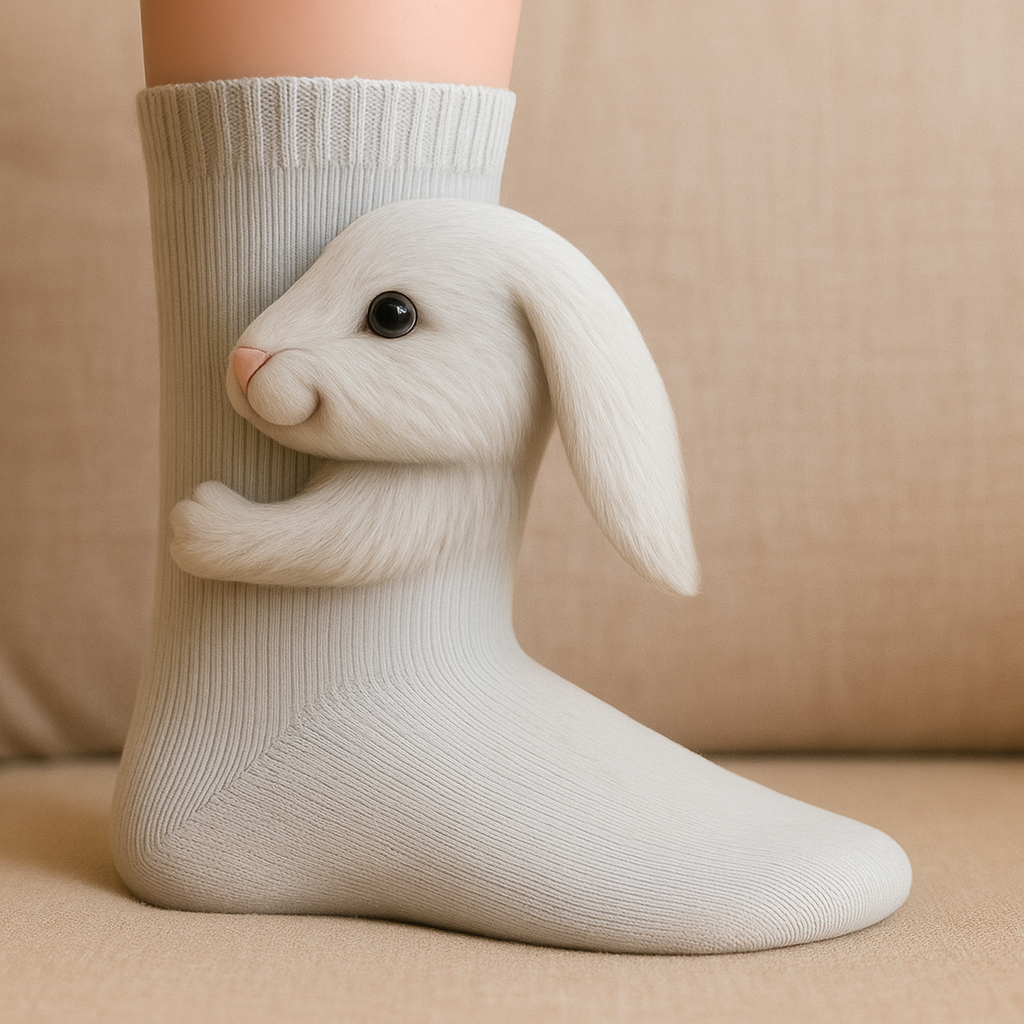 3D dierensokken | pluche huissokken | antislipzool-Boutique Moda