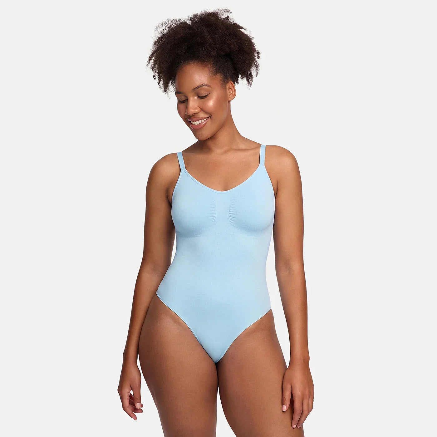 Body gainant en tissu extensible | Body correcteur sans coutures | Contrôle du ventre