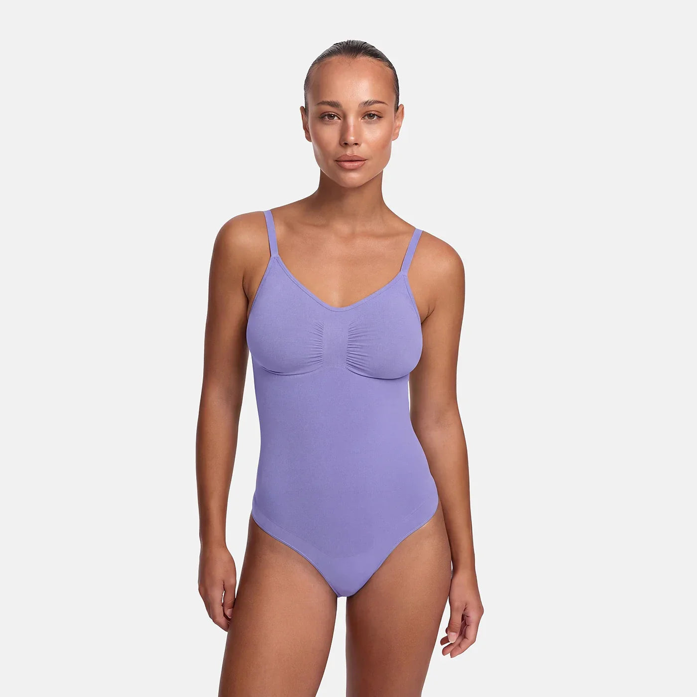 Body gainant en tissu extensible | Body correcteur sans coutures | Contrôle du ventre