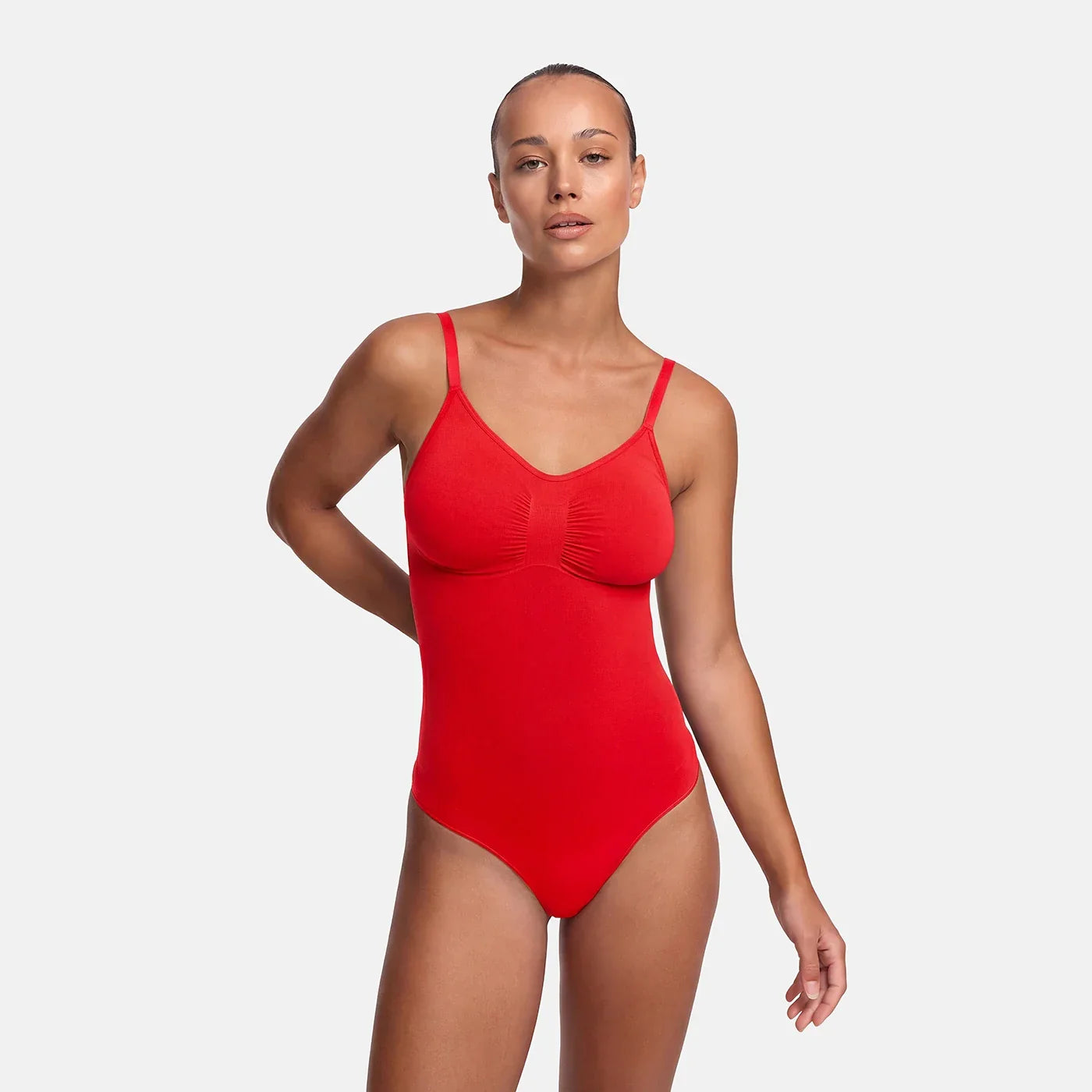 Body gainant en tissu extensible | Body correcteur sans coutures | Contrôle du ventre
