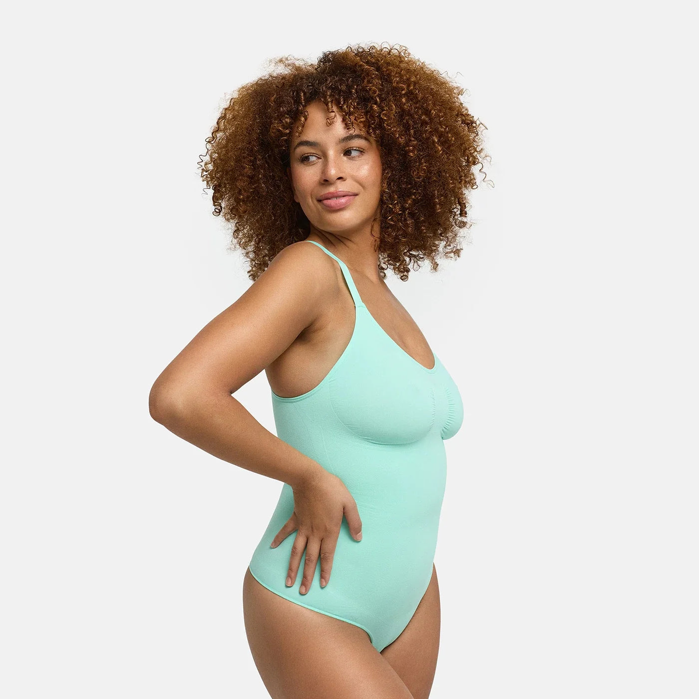 Body gainant en tissu extensible | Body correcteur sans coutures | Contrôle du ventre