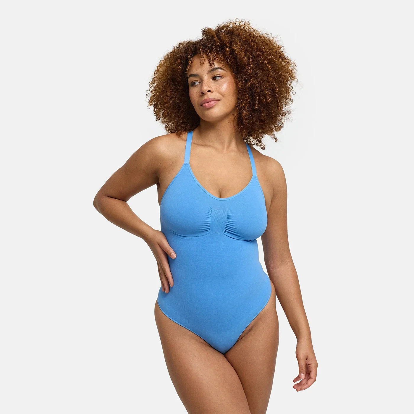 Body gainant en tissu extensible | Body correcteur sans coutures | Contrôle du ventre
