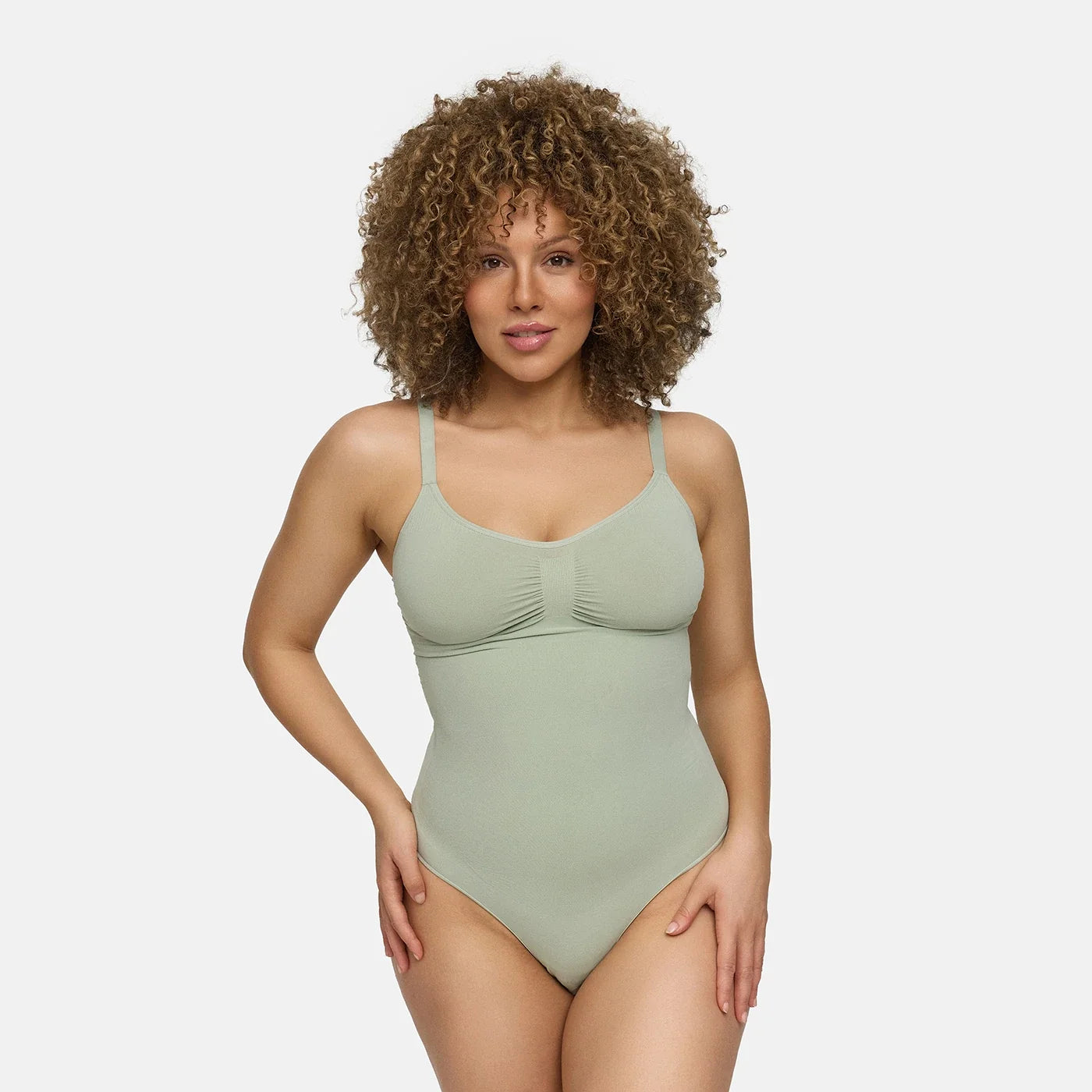 Body gainant en tissu extensible | Body correcteur sans coutures | Contrôle du ventre