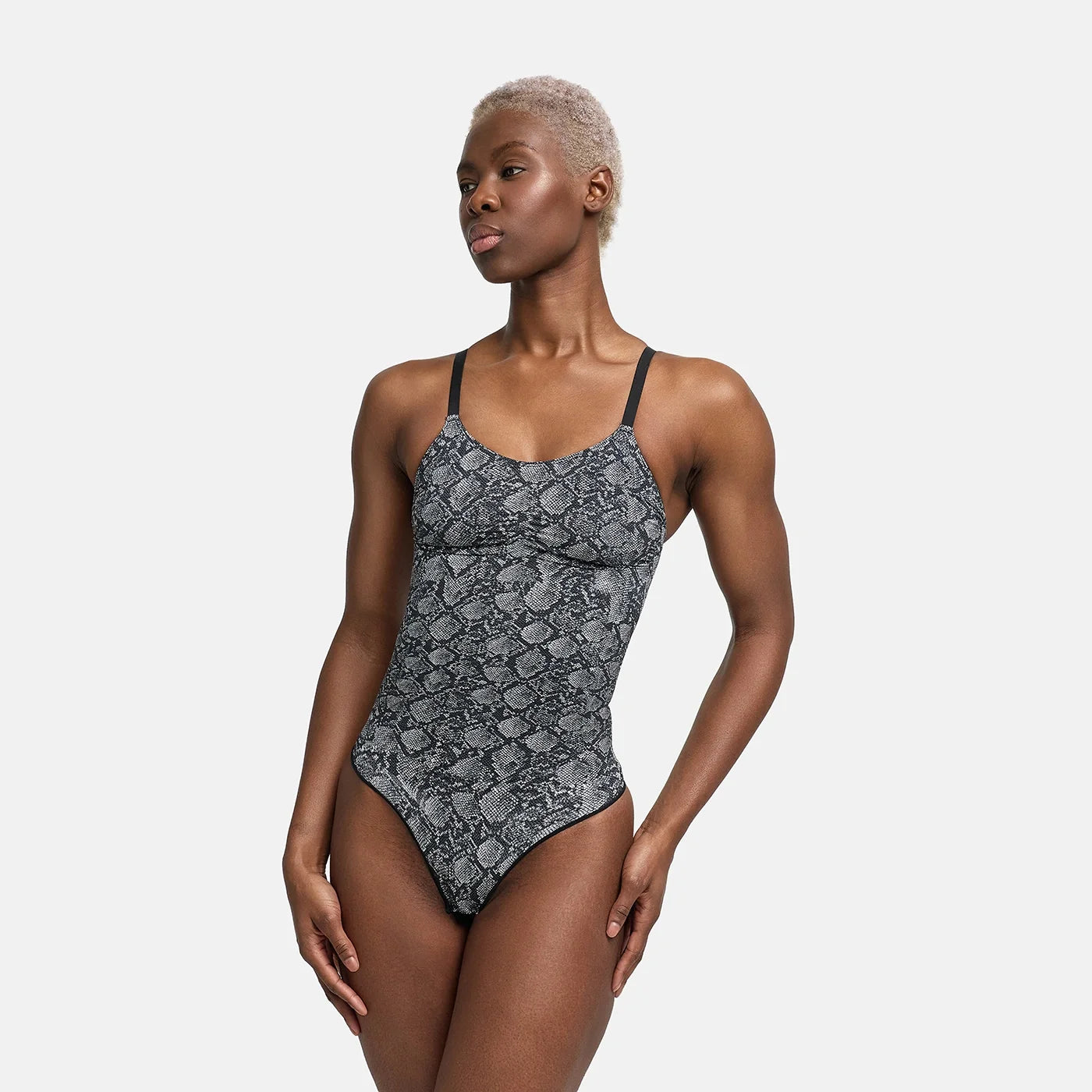 Body gainant en tissu extensible | Body correcteur sans coutures | Contrôle du ventre