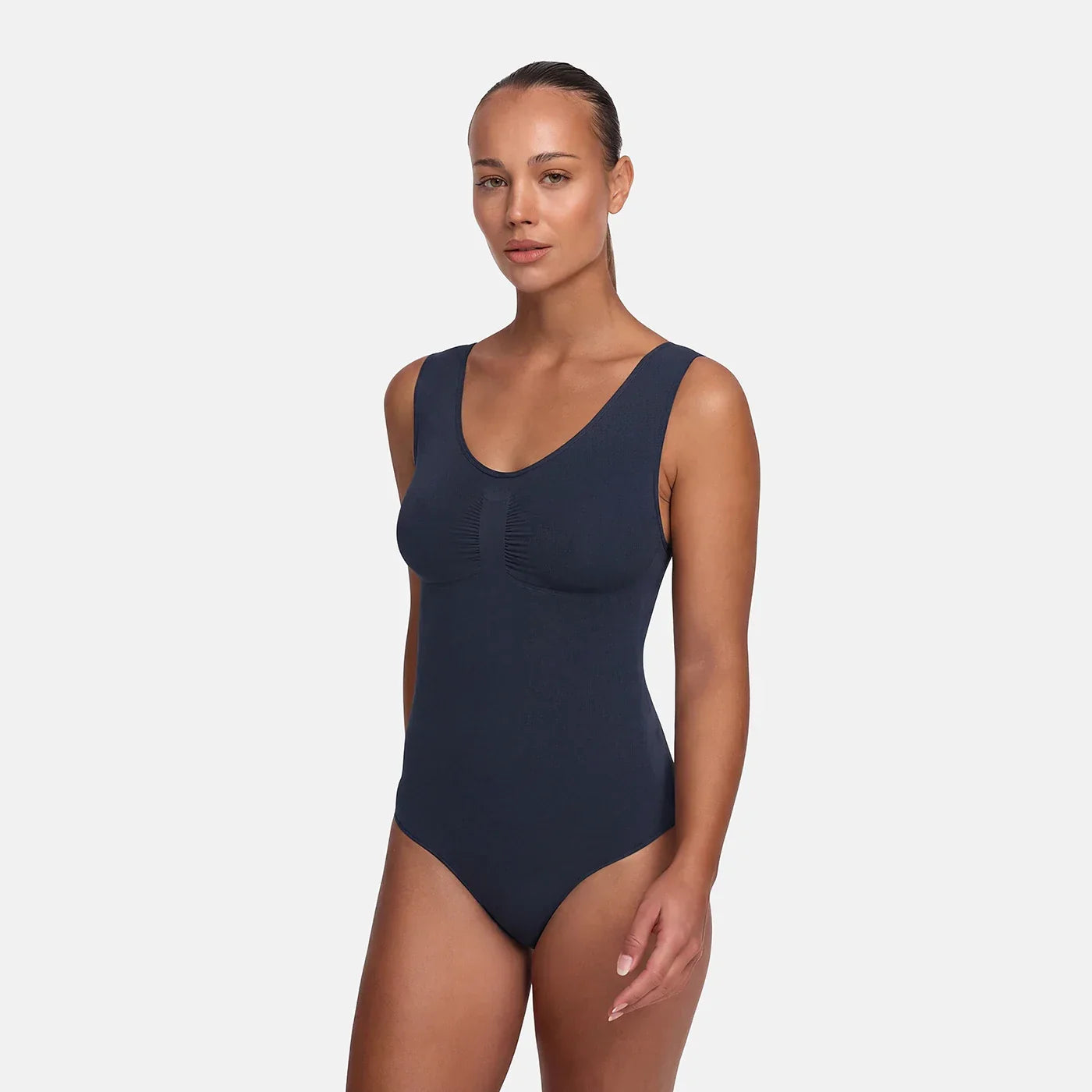 Body gainant en tissu extensible | Body correcteur sans coutures | Contrôle du ventre
