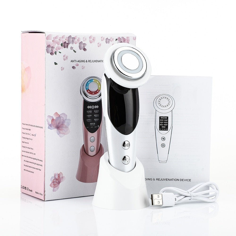 7-in-1 Facial Massager | Elektrisch gezichtsapparaat dat diep reinigt en de huidkwaliteit verbetert-Boutique Moda