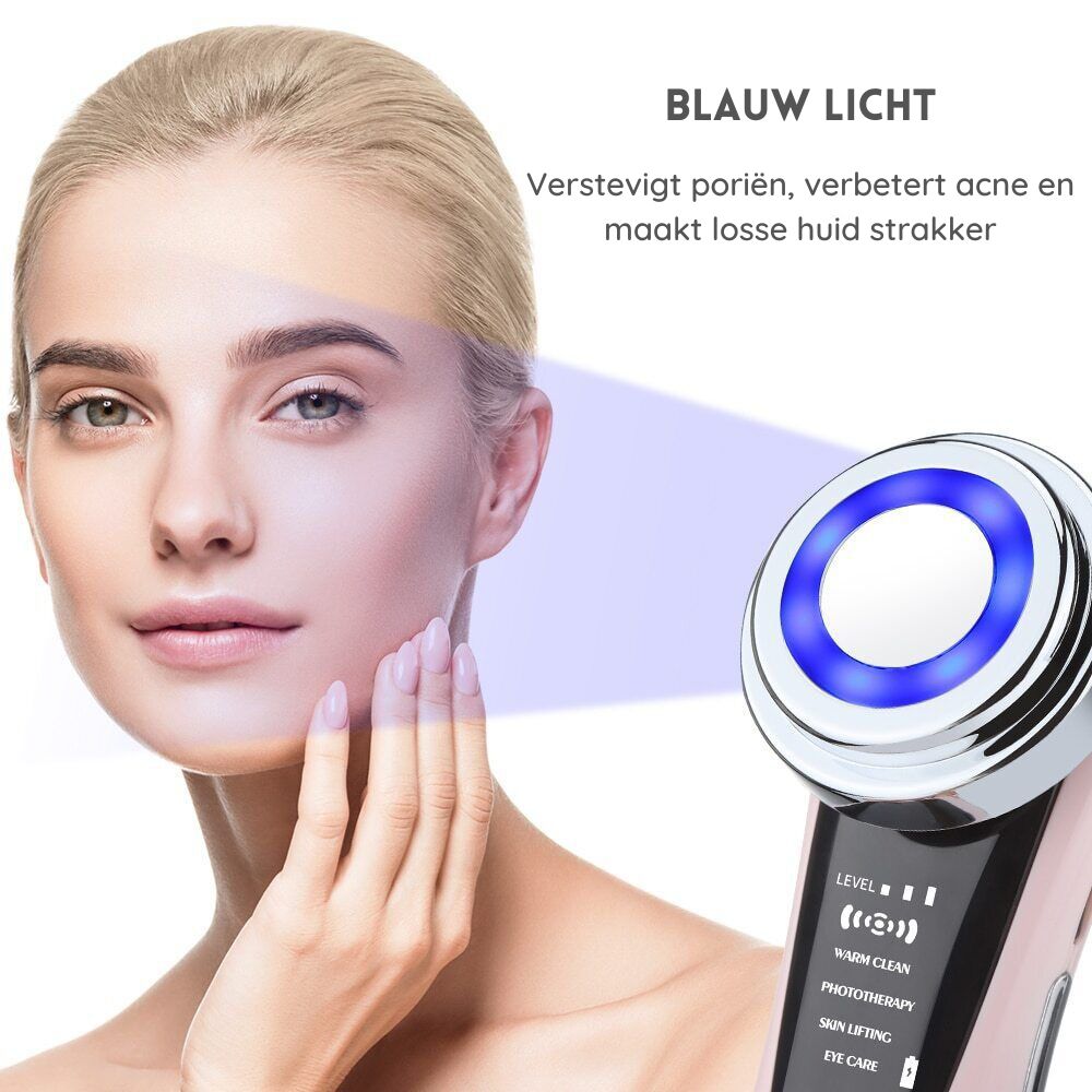 7-in-1 Facial Massager | Elektrisch gezichtsapparaat dat diep reinigt en de huidkwaliteit verbetert-Boutique Moda