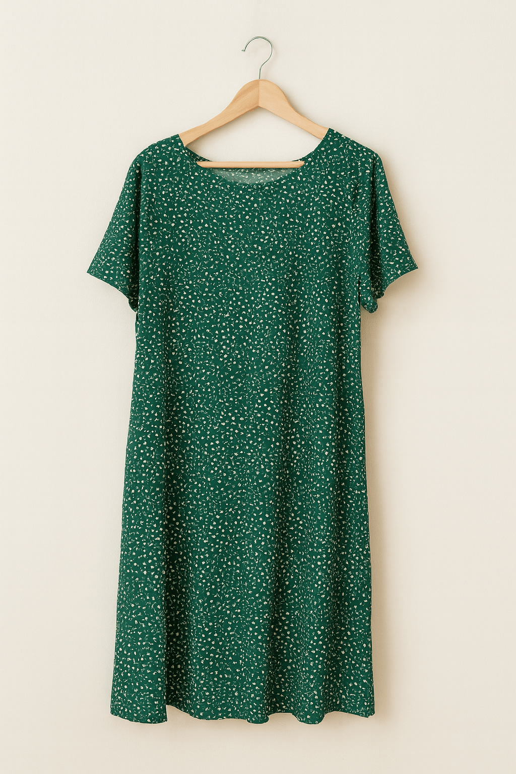 A-lijn jurk - Casual jurk met korte mouwen tot op de knie-Boutique Moda