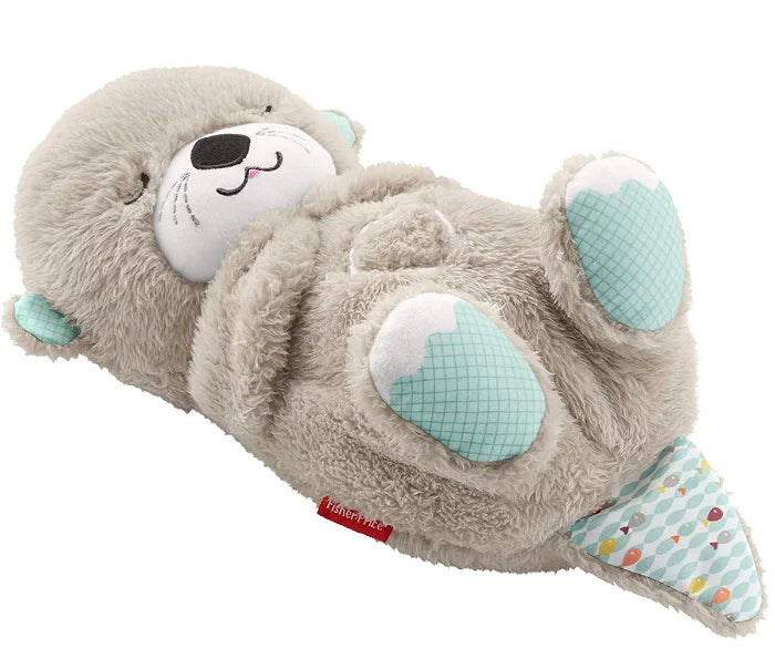 Ademende Otter Teddy - Rustgevende, lichtgevende muzikale teddybeer knuffel voor baby's-Boutique Moda