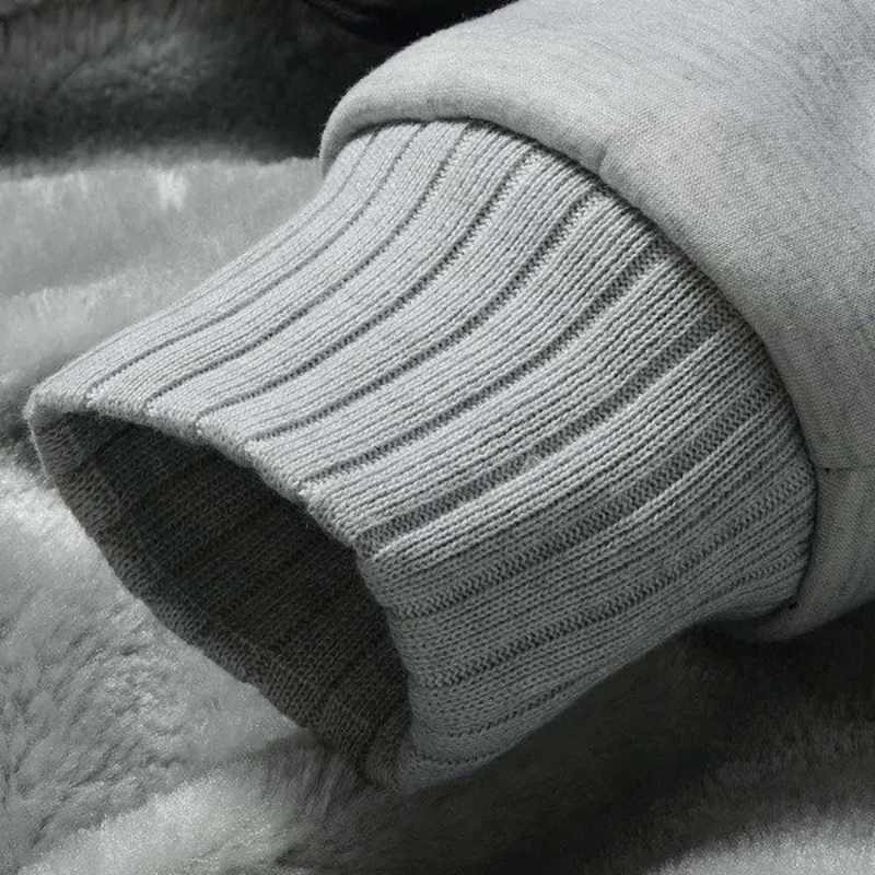 Alan Trainingspak Set | Warme fleece gevoerde heren trainingspak met hoodie-Boutique Moda