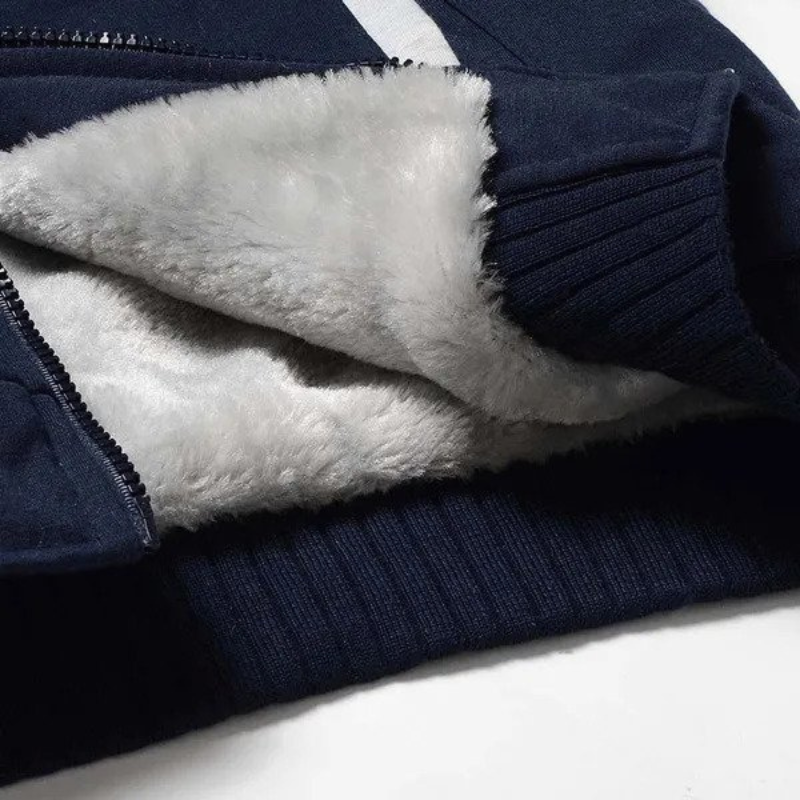 Alan Trainingspak Set | Warme fleece gevoerde heren trainingspak met hoodie-Boutique Moda