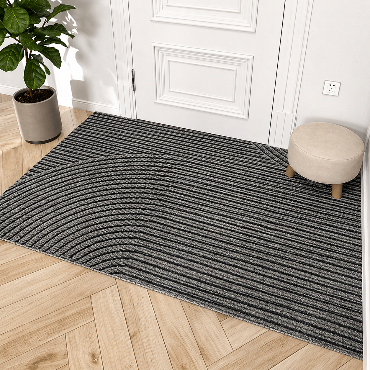 Antislip deurmat | vuilvangend reliëf | binnen en buiten-Boutique Moda