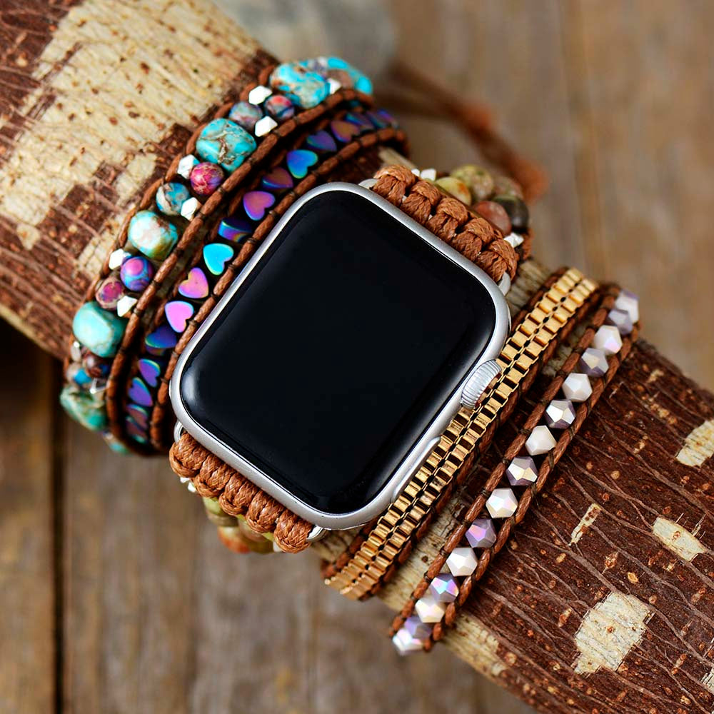 Apple horlogebandje - Boho - Stenen - Horlogebandje - Horlogebandje-Boutique Moda