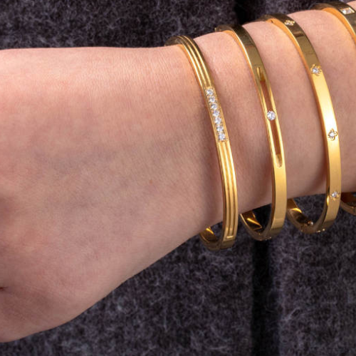 Armband - Gouden Cuff Bangle Armband voor Dames-Boutique Moda