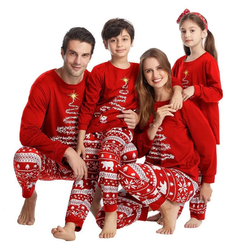 Bijpassende pyjama - Knus - Lange mouwen - Bijpassende kerstpyjama - Kerstpyjama voor het hele gezin-Boutique Moda