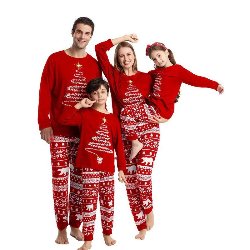 Bijpassende pyjama - Knus - Lange mouwen - Bijpassende kerstpyjama - Kerstpyjama voor het hele gezin-Boutique Moda