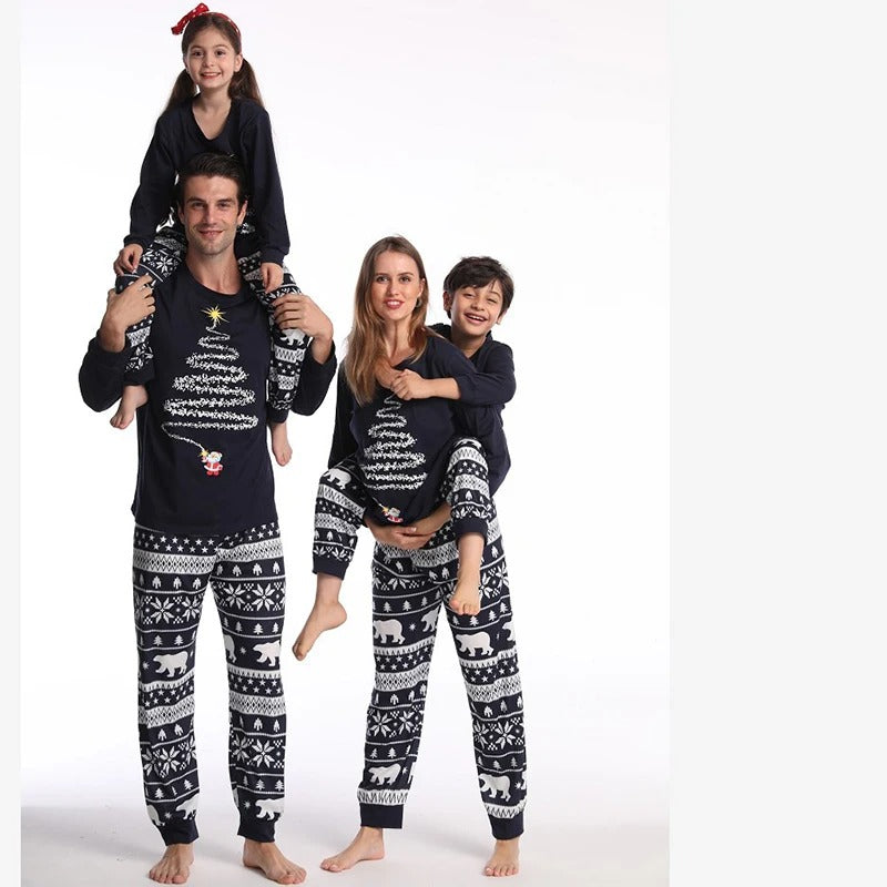 Bijpassende pyjama - Knus - Lange mouwen - Bijpassende kerstpyjama - Kerstpyjama voor het hele gezin-Boutique Moda