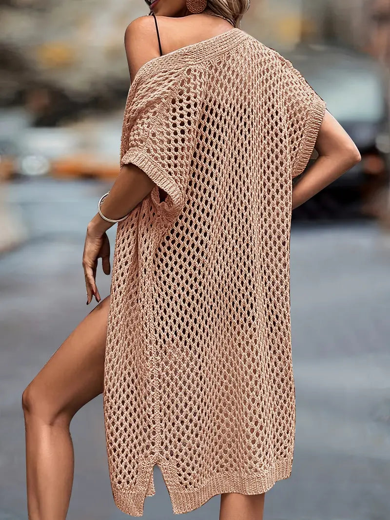 Bikini cover-up - Open voorkant - Gehaakt - strandgewaad - Strandkleding-Boutique Moda