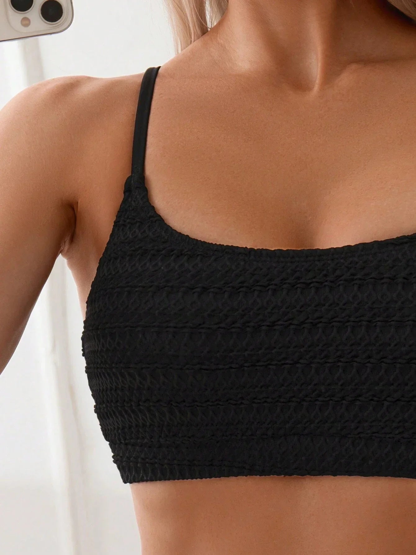 Bikiniset - Gerimpeld - Verstelbare bandjes - Bikinis met hoge taille - Dameszwemkleding-Boutique Moda