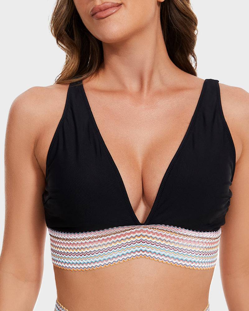 Bikiniset - Tweedelig - V-hals - Bikini met hoge taille - Zwemkleding voor dames-Boutique Moda