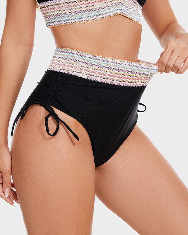 Bikiniset - Tweedelig - V-hals - Bikini met hoge taille - Zwemkleding voor dames-Boutique Moda