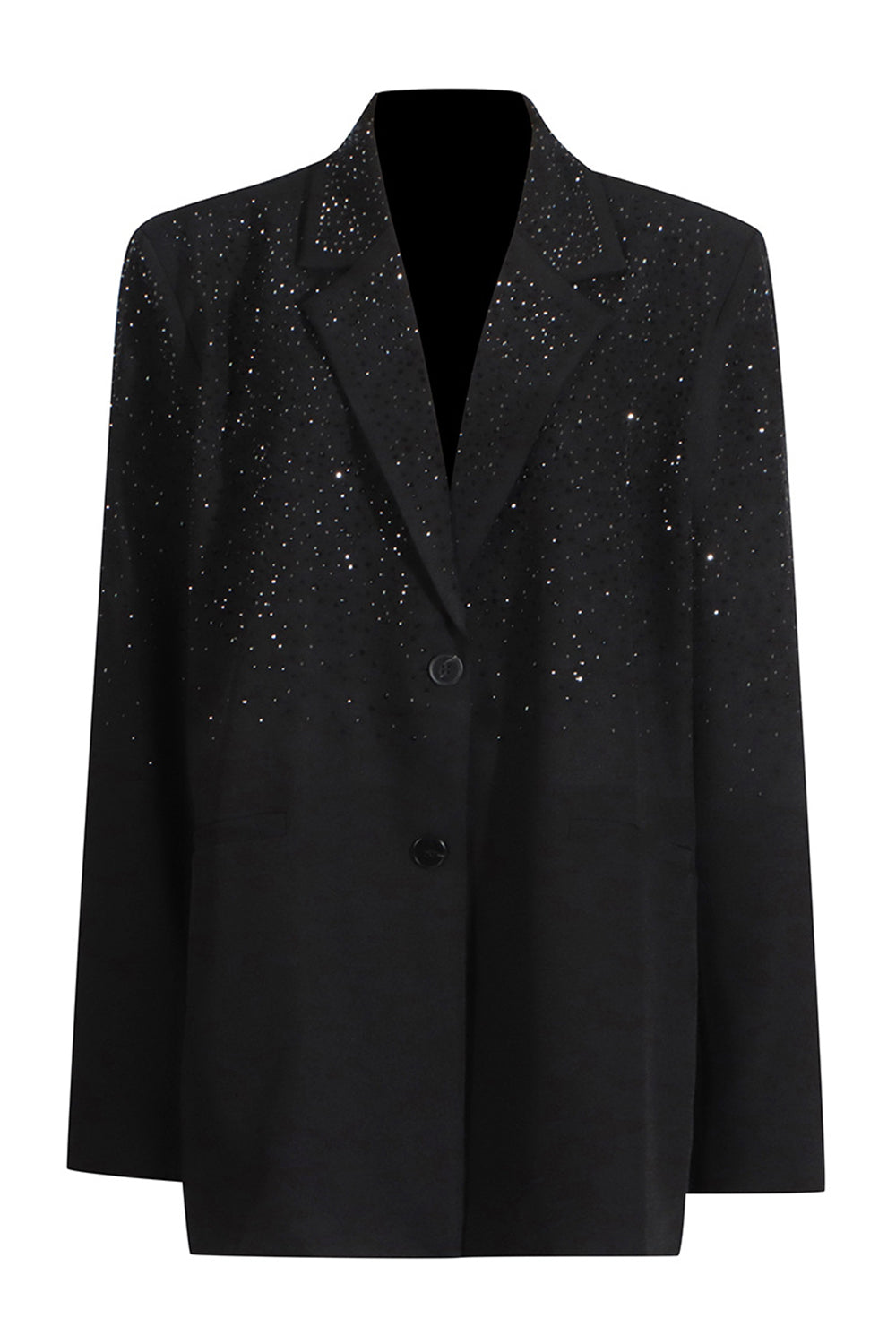 Blazer met Lovertjes | Oversized | Lang | Zwarte Blazer | Blazer voor dames-Boutique Moda