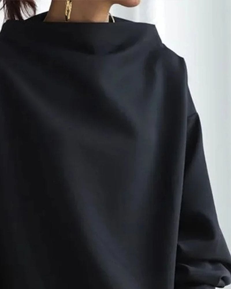 Blouse - Dames Sweater met lange mouwen en losse pasvorm-Boutique Moda