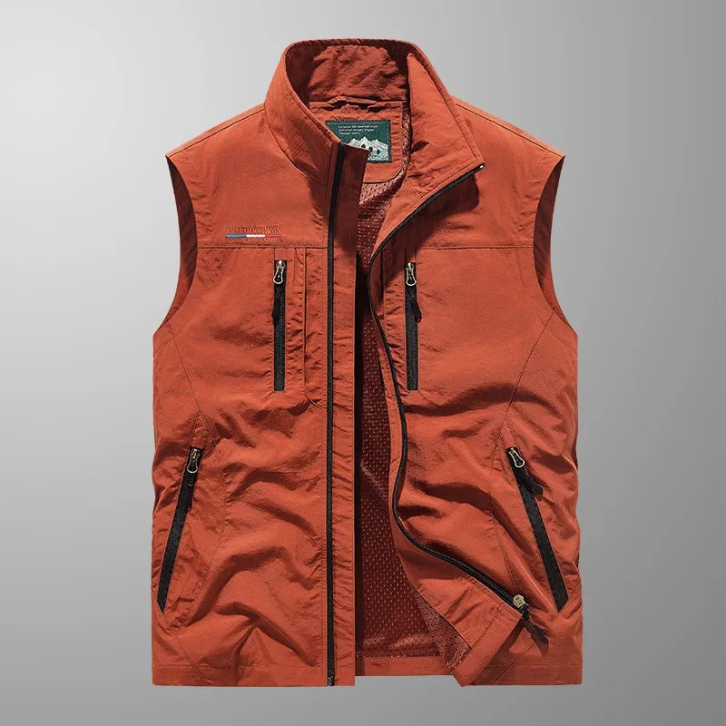 Bodywarmer - Mouwloos outdoor vest met ritssluiting voor heren-Boutique Moda