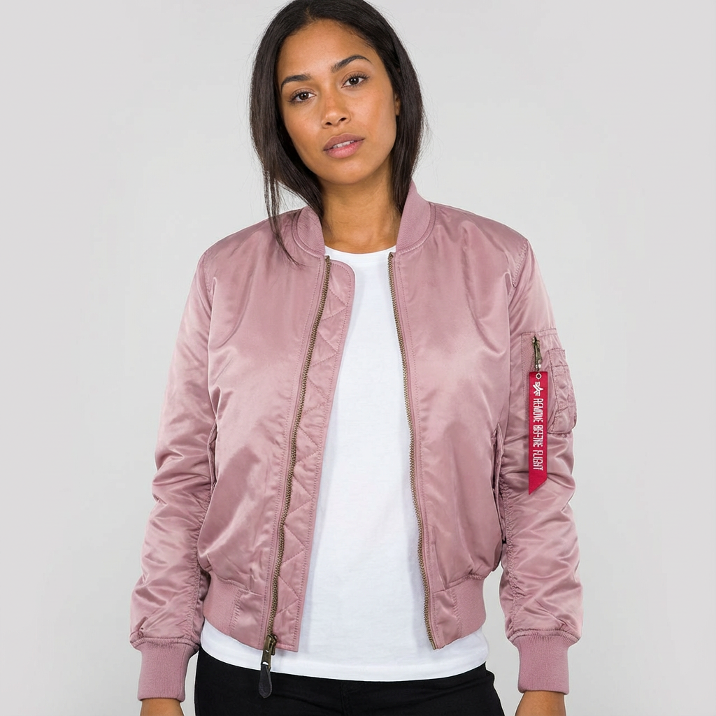 Bomberjack - Casual damesjas voor tussen het seizoen met rits-Boutique Moda