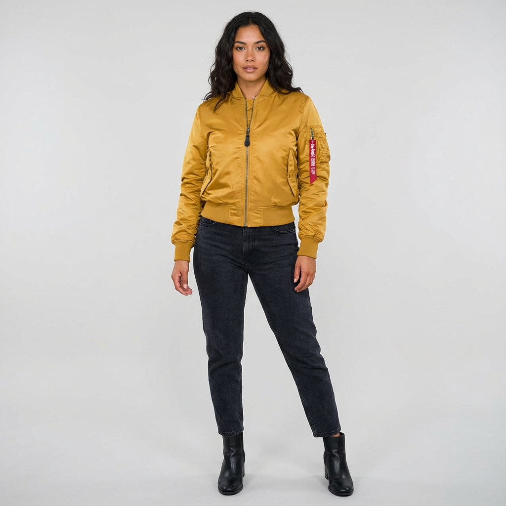 Bomberjack - Casual damesjas voor tussen het seizoen met rits-Boutique Moda