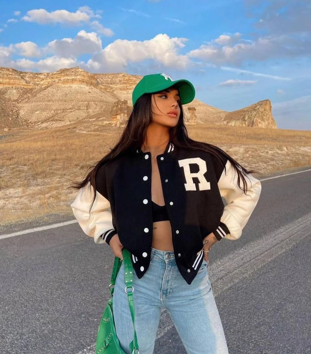 Bomberjack | Oversized | Met knopen | Baseballjack | Damesjack-Boutique Moda