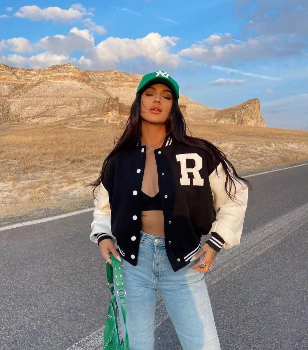 Bomberjack | Oversized | Met knopen | Baseballjack | Damesjack-Boutique Moda