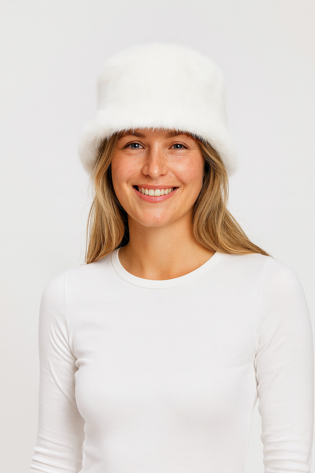 Bontmuts | Wit | Bont | Wintermuts | Vrouwenmuts-Boutique Moda