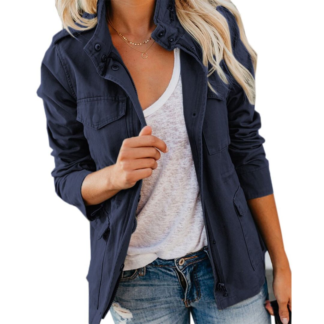 Cargo Jas - Lichtgewicht - Zomerjas - Parka Jas - Damesjas-Boutique Moda
