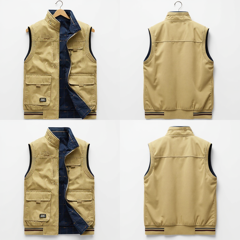 Cargo Vest | Mouwloos | Zakken | Werkvest | Herenvest-Boutique Moda